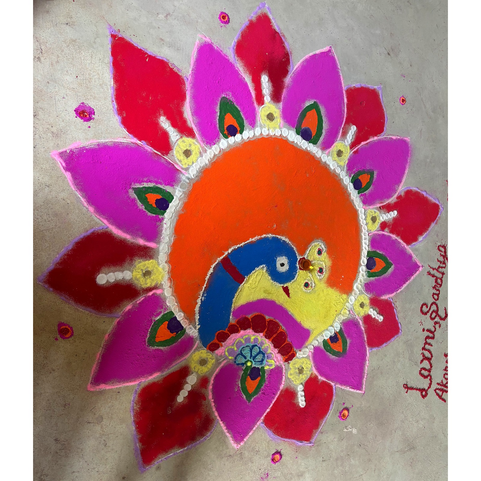 Rangoli Making 3