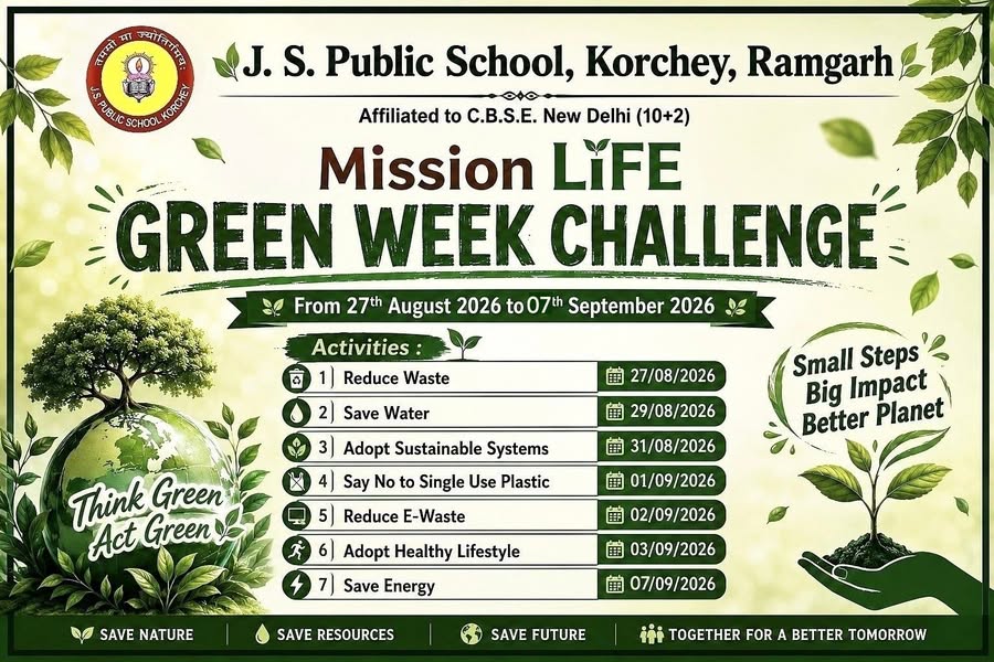 Eco Club Presents Green Week Challenge 2026 – Mission LiFE
